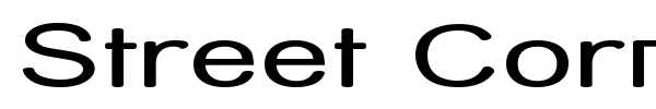 Street Corner font preview